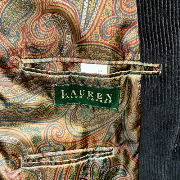 Ralph Lauren Black Corduroy Blazer - Picture 3 of 5